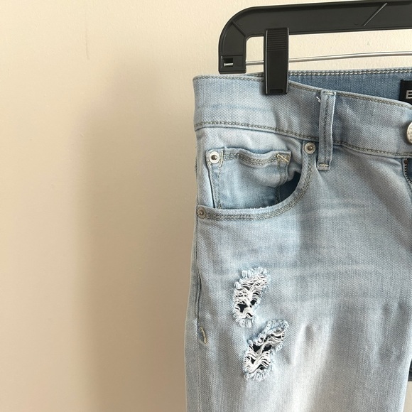 • Express •  Super Soft Mid Rise Ripped Legging - Picture 3 of 10